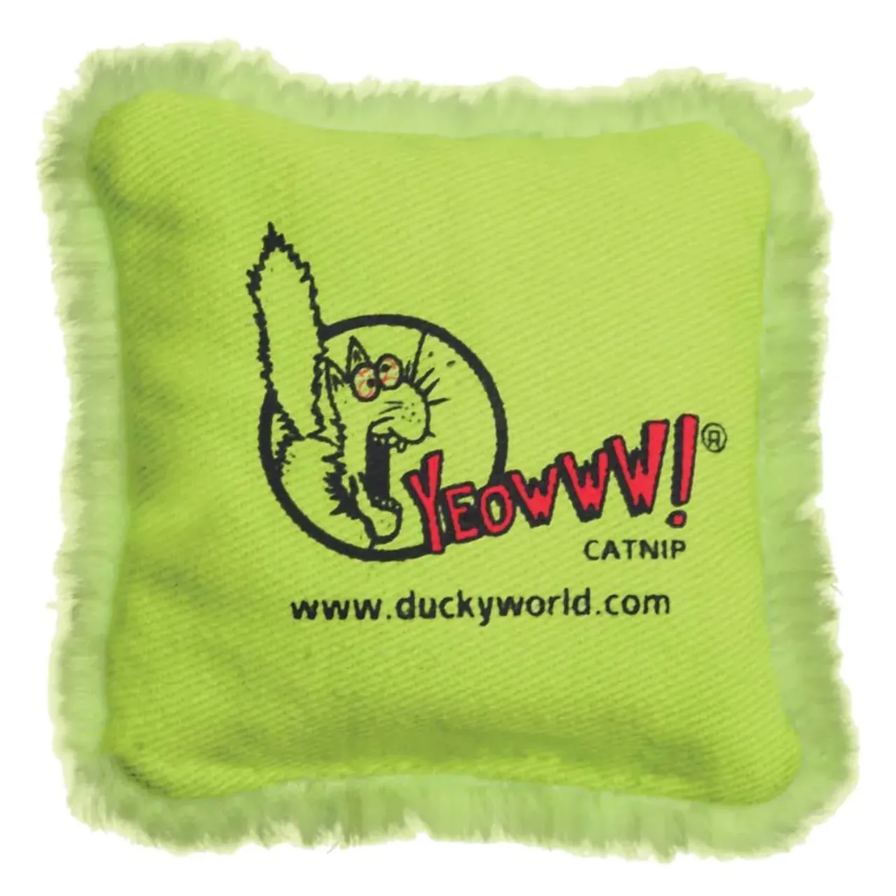 Yeowww Catnip pude grøn til kat 6,5x6,5 cm